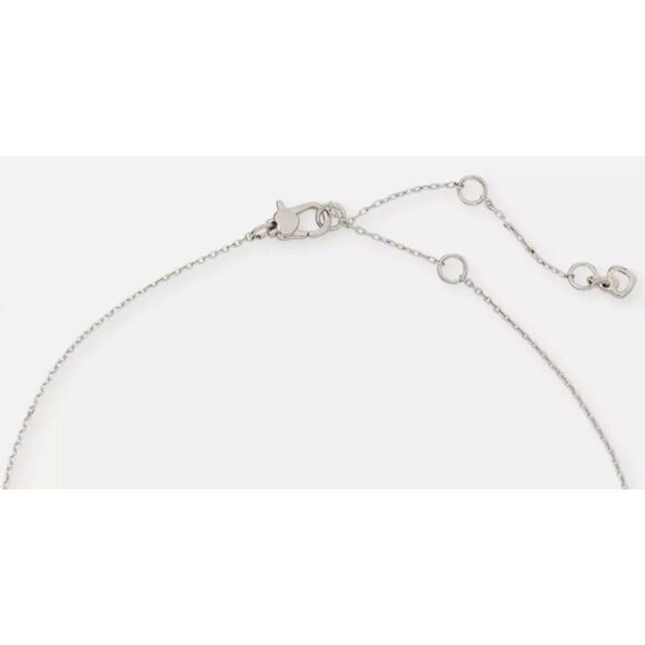 Kate Spade NWT BOUQUET TOSS BLUE CUBIC ZIRCONIA PEARL PENDANT NECKLACE - Picture 6 of 7